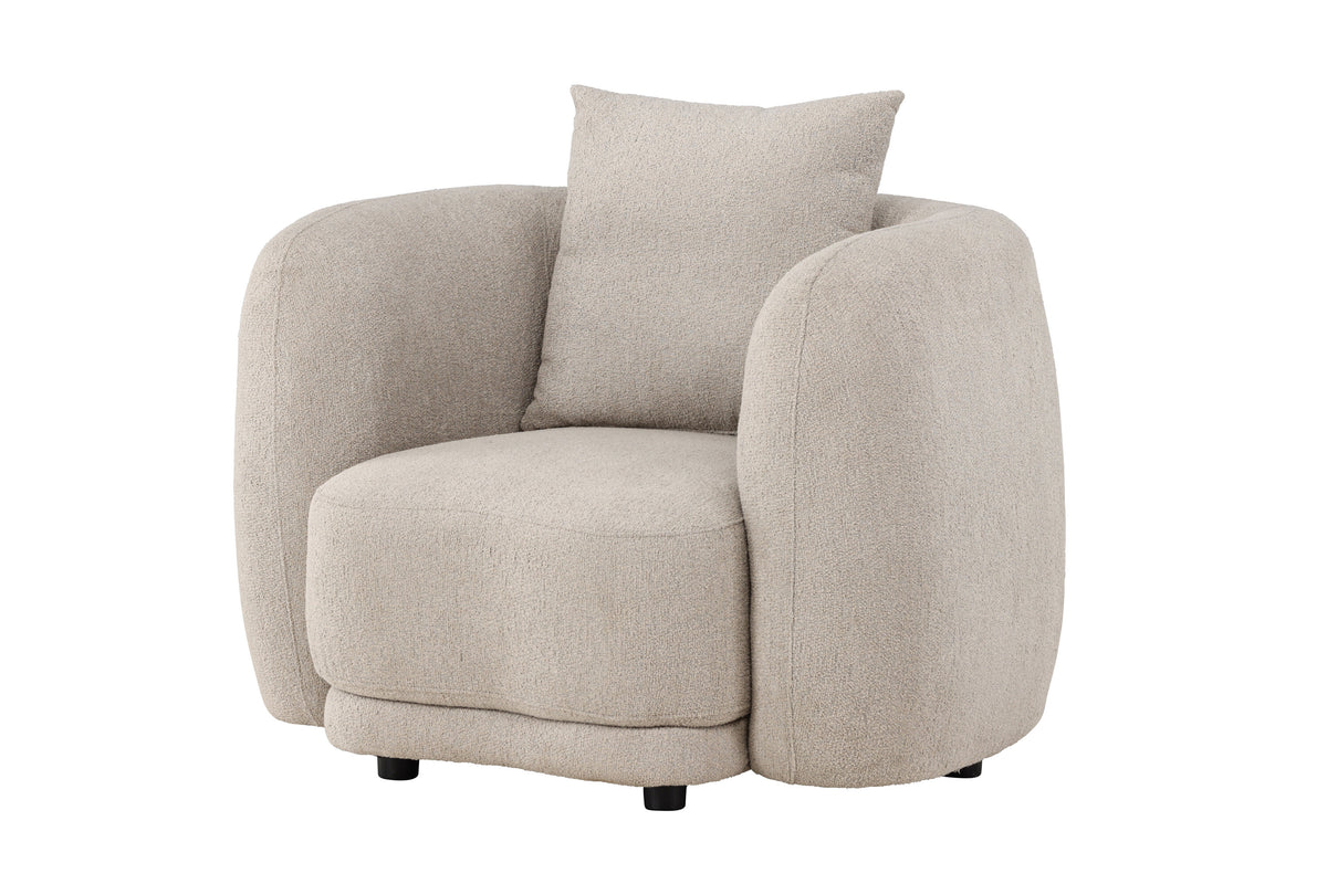 Cielo fåtölj beige bouclé