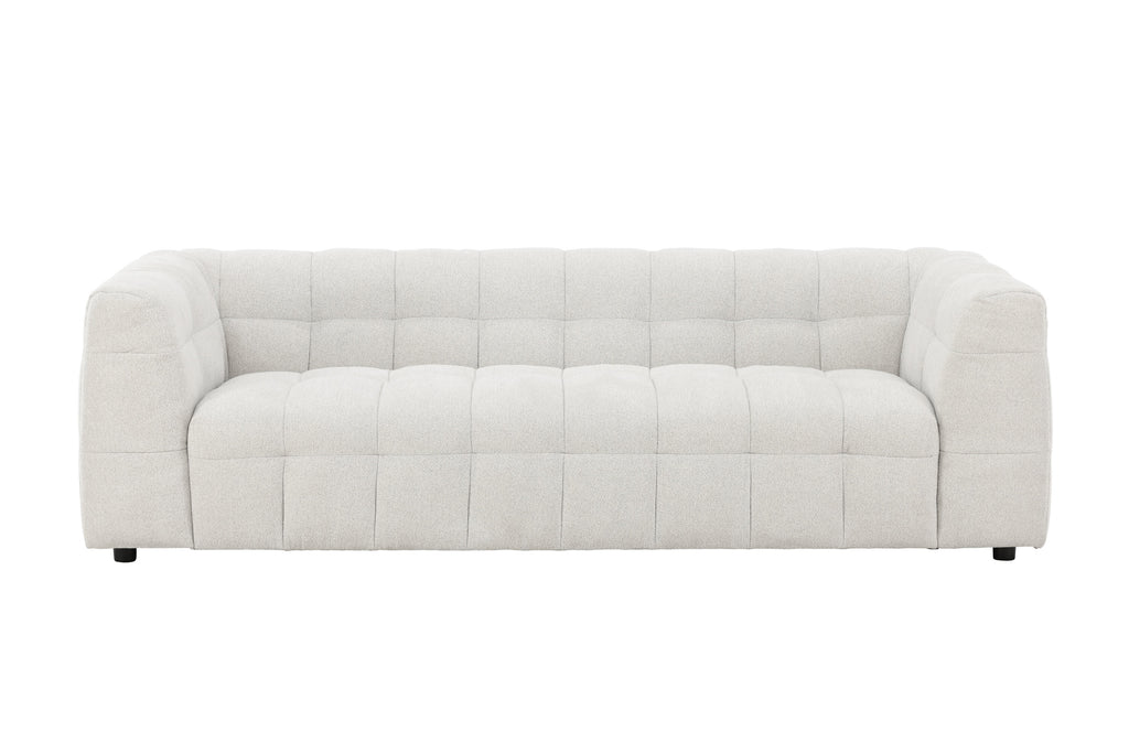 Malou tresitssoffa beige tyg