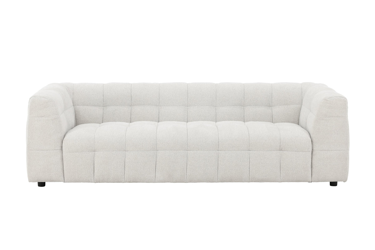Malou tresitssoffa beige tyg