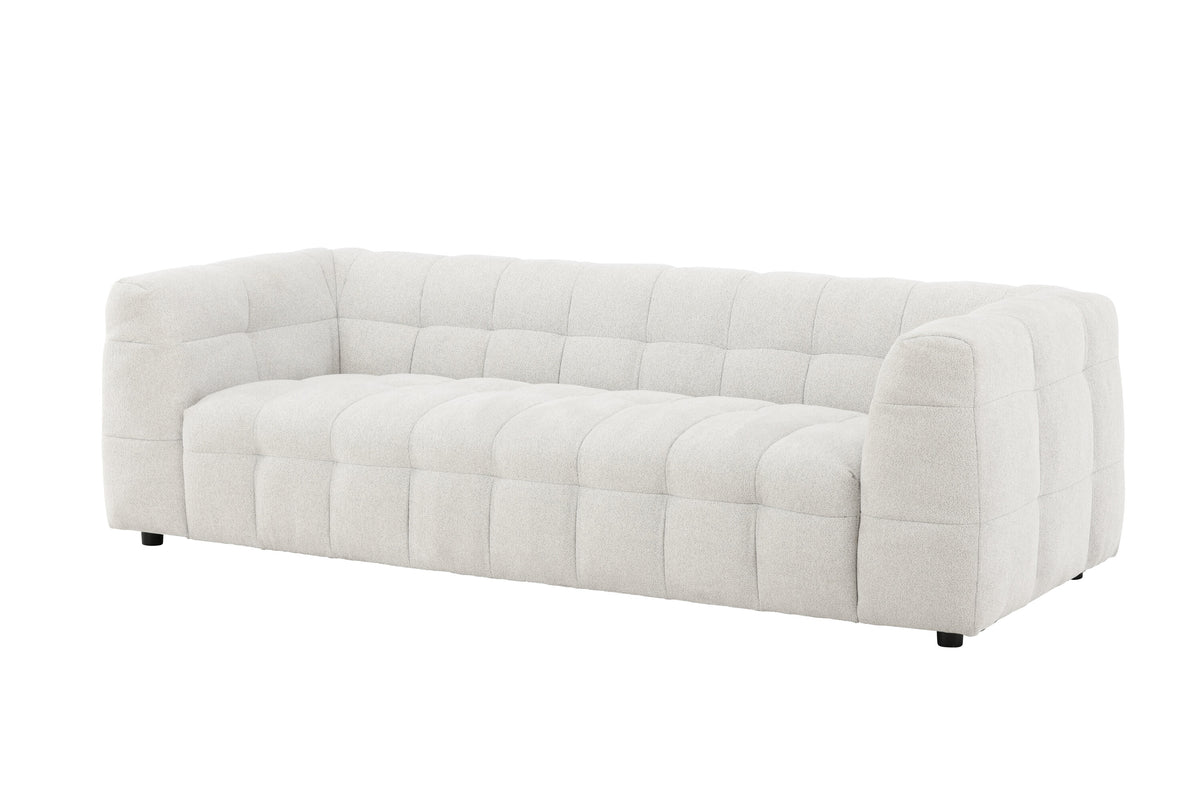 Malou tresitssoffa beige tyg
