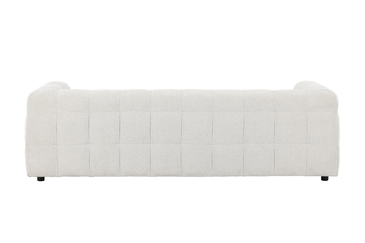 Malou tresitssoffa beige tyg