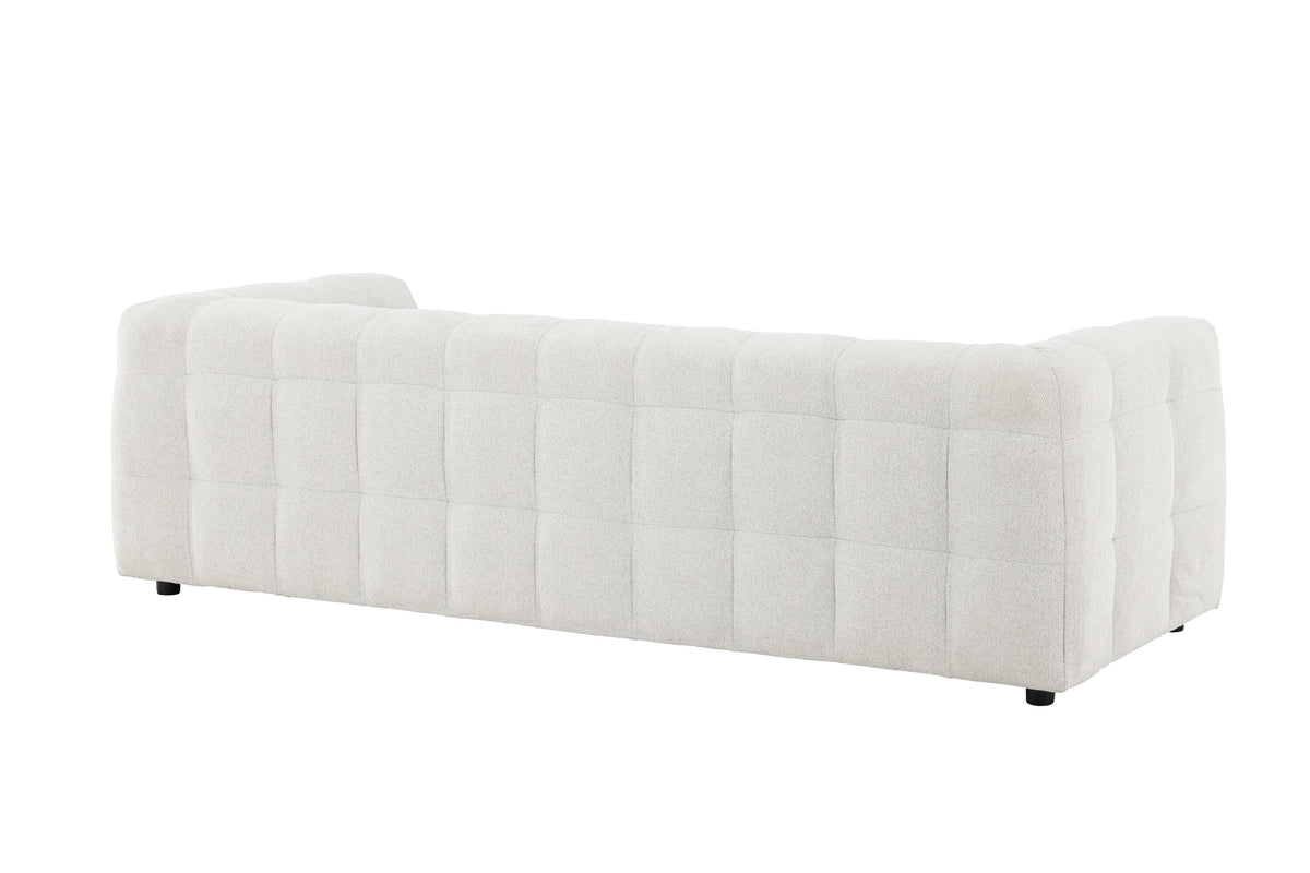 Malou tresitssoffa beige tyg