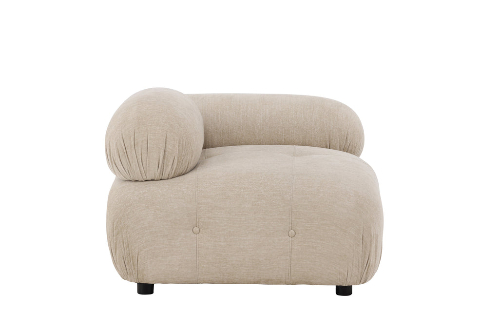 Mika hörnmodul vänster beige