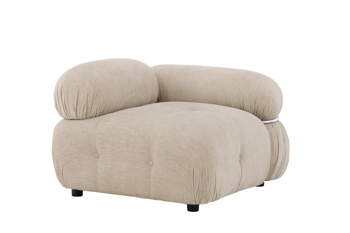 Mika hörnmodul vänster beige