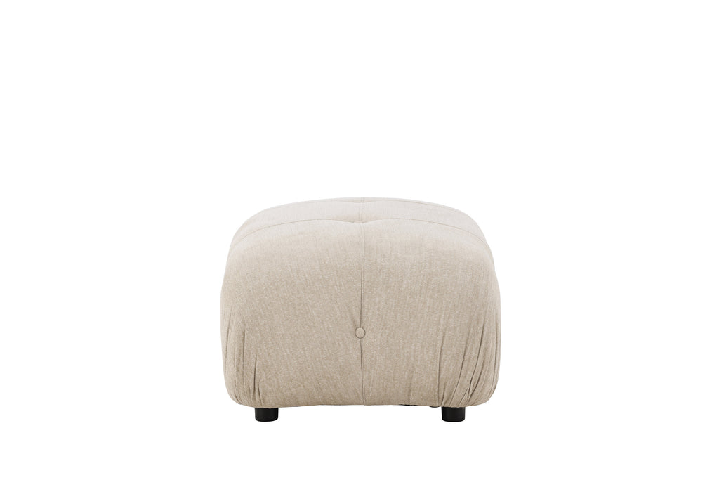 Mika fotpall till modulsoffa beige