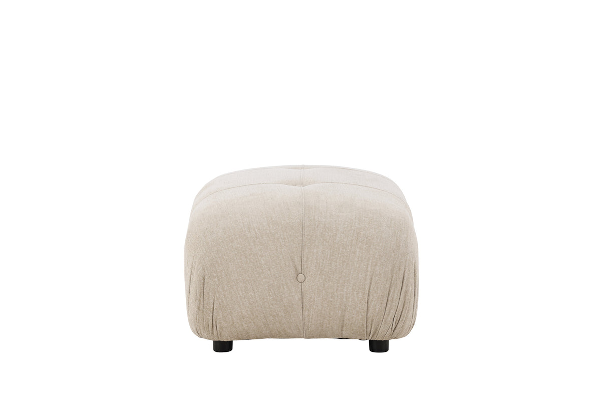 Mika fotpall till modulsoffa beige