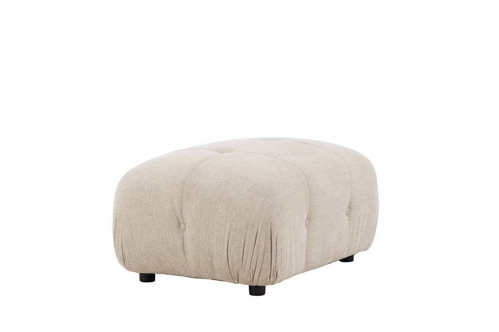 Mika fotpall till modulsoffa beige