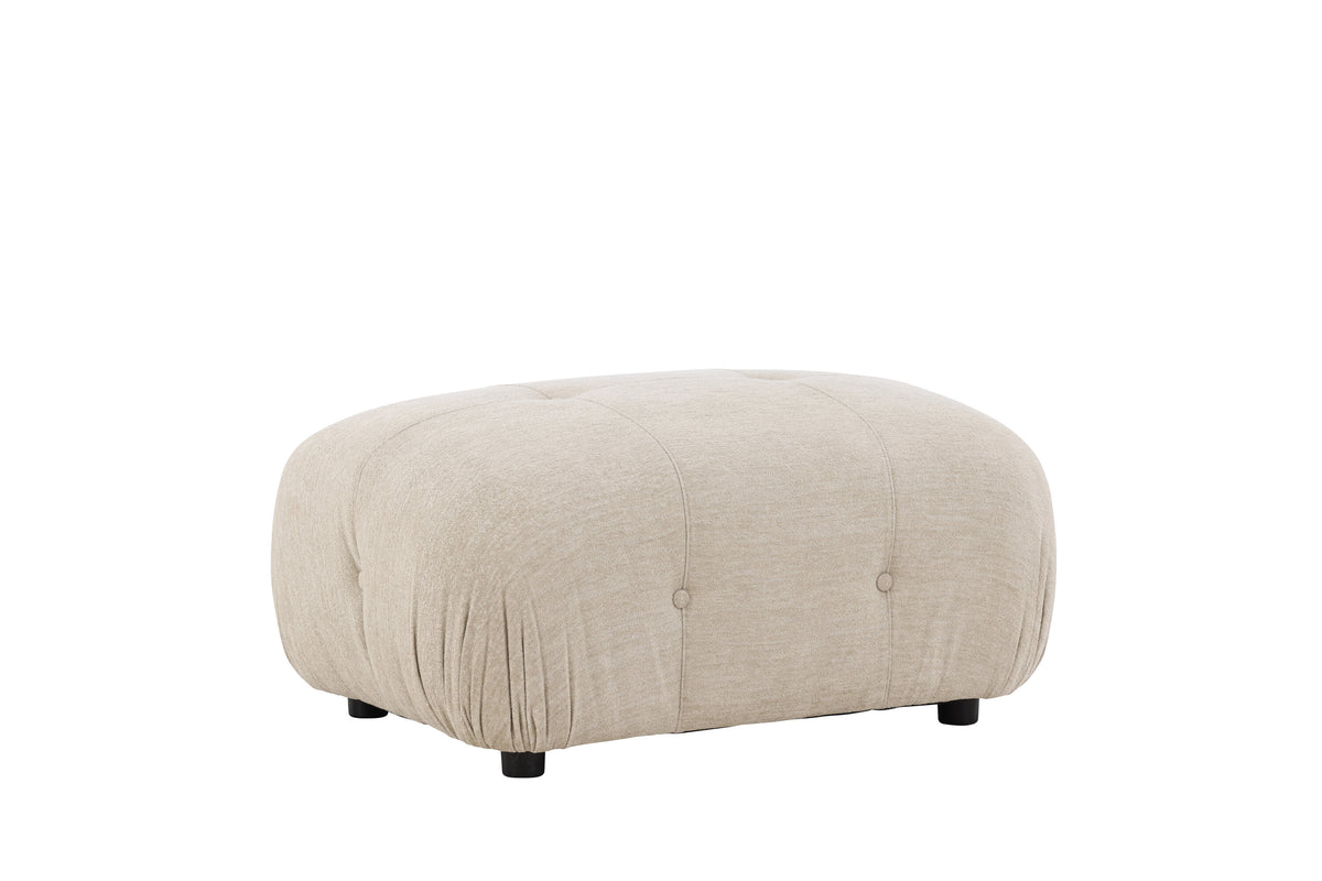 Mika fotpall till modulsoffa beige