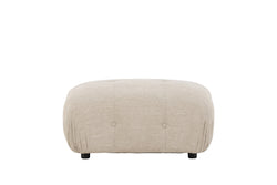 Mika fotpall till modulsoffa beige