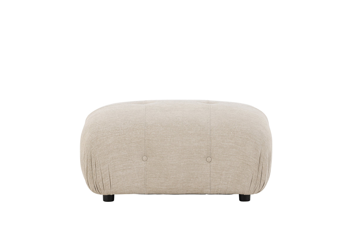 Mika fotpall till modulsoffa beige