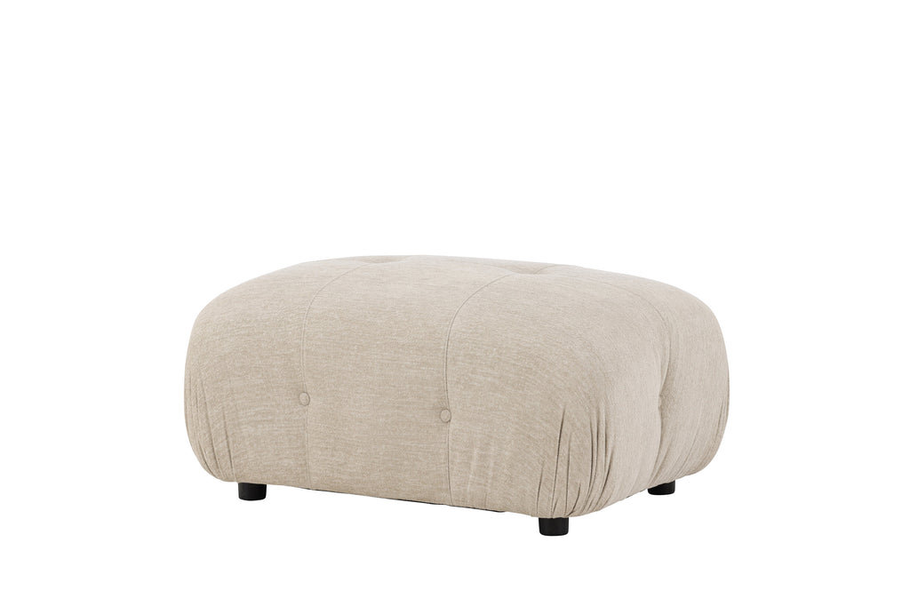 Mika fotpall till modulsoffa beige