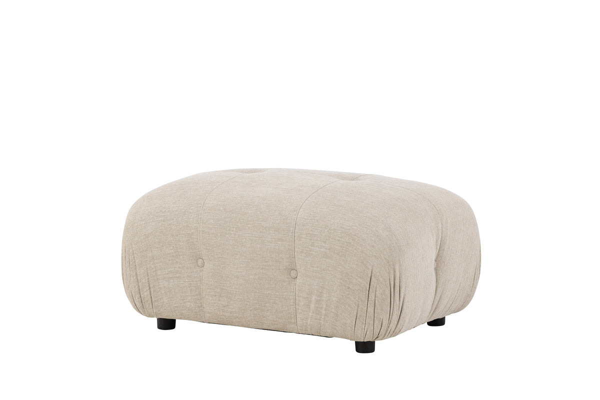 Mika fotpall till modulsoffa beige