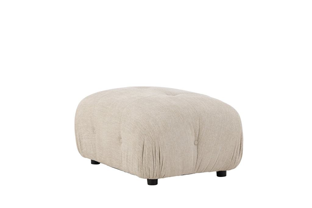 Mika fotpall till modulsoffa beige