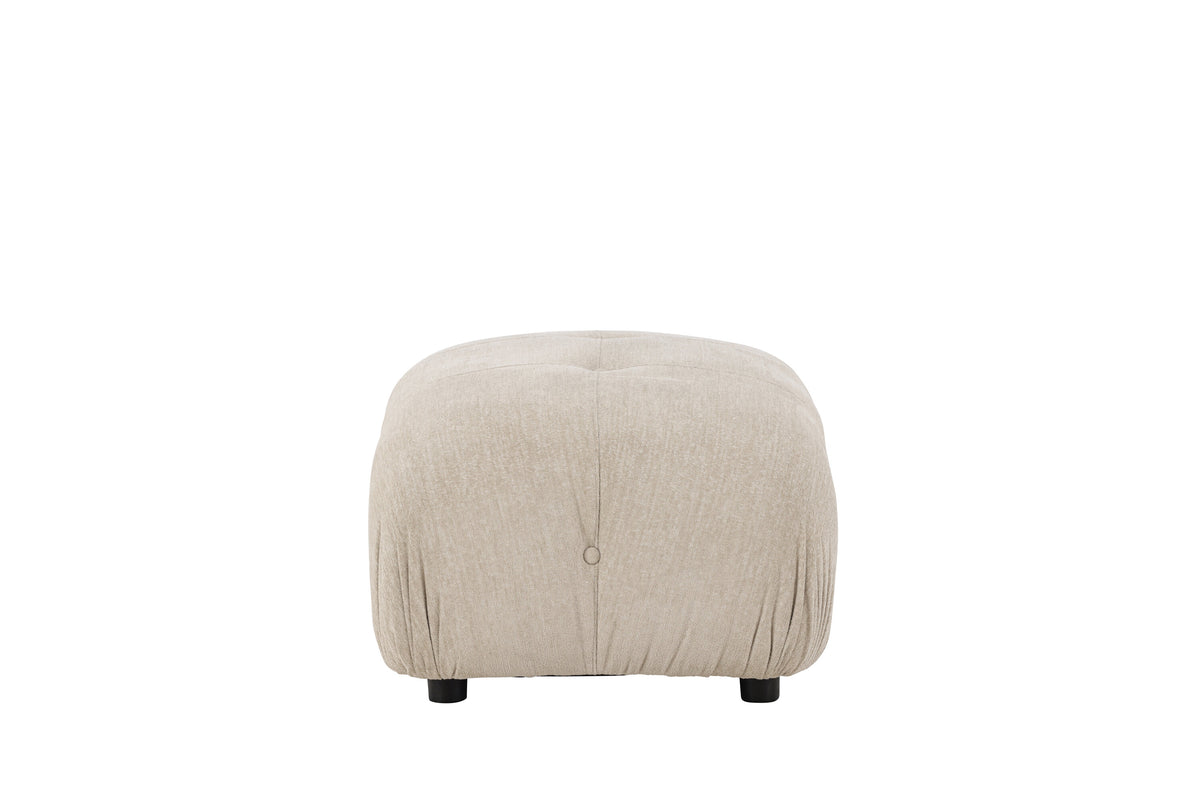 Mika fotpall till modulsoffa beige