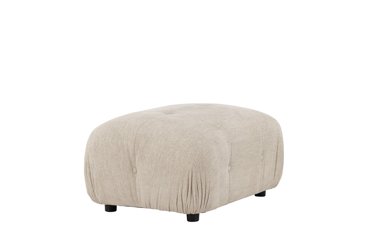 Mika fotpall till modulsoffa beige