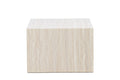 York soffbord 40x60x80 cm beige MDF med travertinimitation