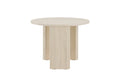 Bristol soffbord Ø60x45 cm vitlaserad MDF