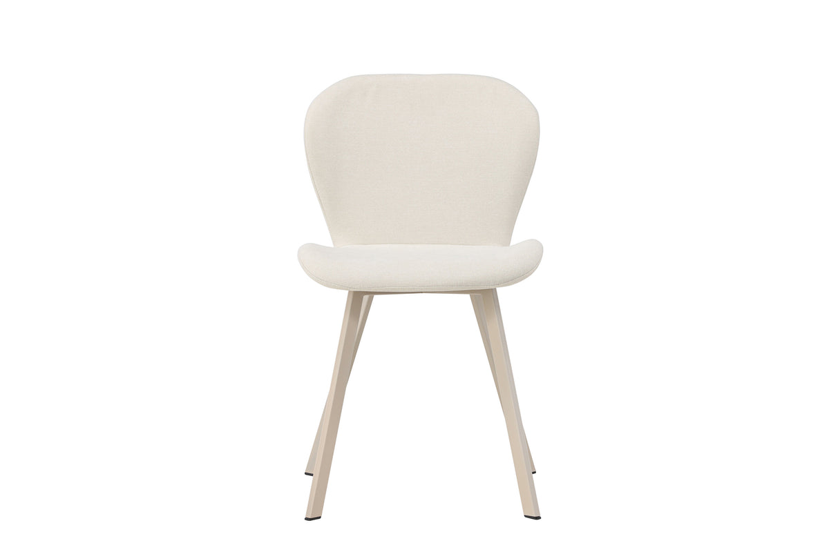 Lilja matstol 2-pack beige med beige tyg