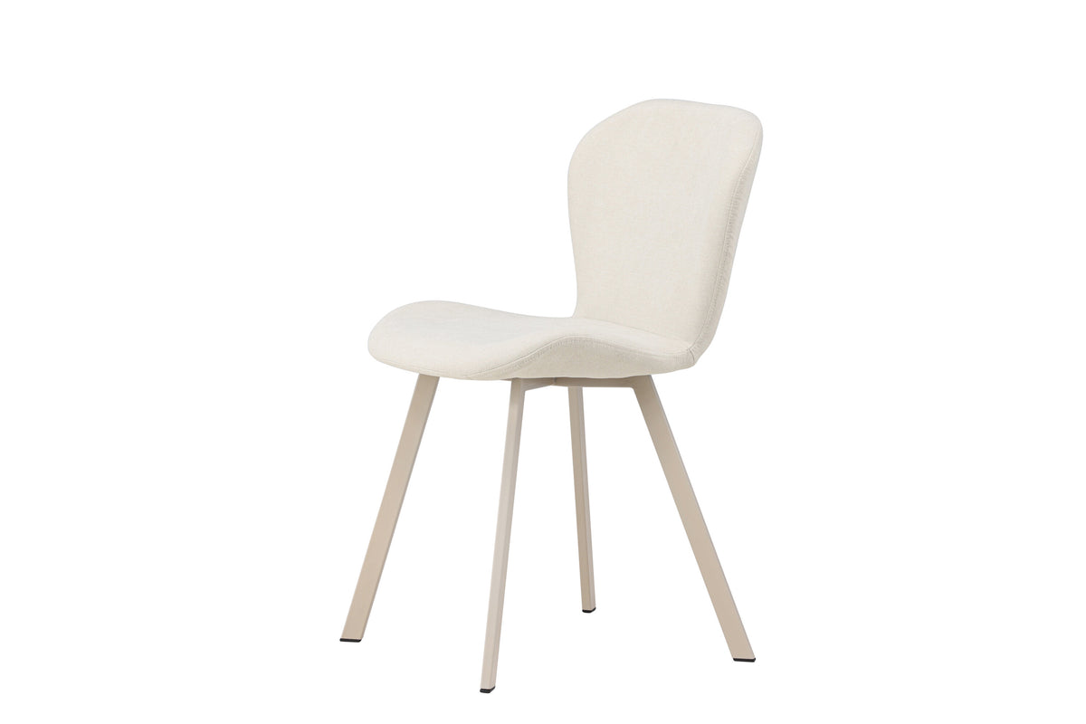 Lilja matstol 2-pack beige med beige tyg