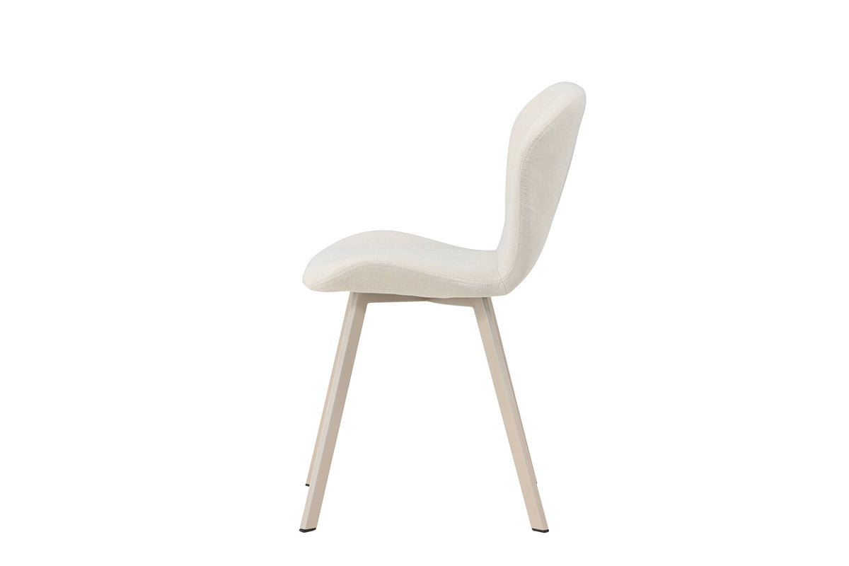 Lilja matstol 2-pack beige med beige tyg