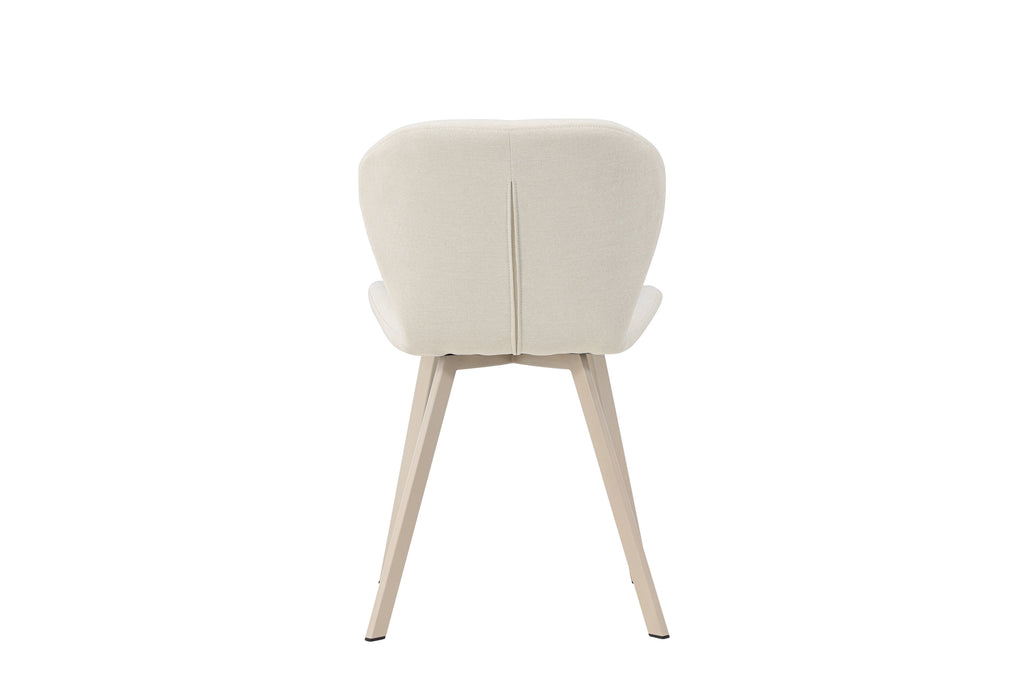 Lilja matstol 2-pack beige med beige tyg