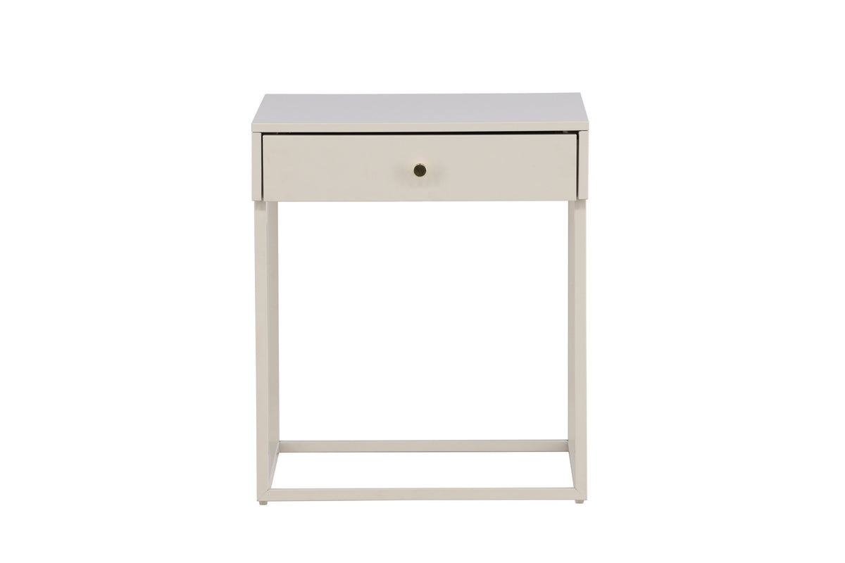 Bakal sängbord beige
