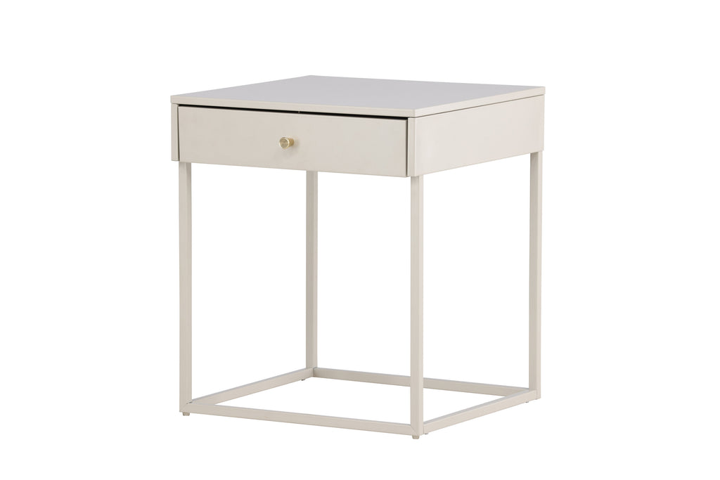Bakal sängbord beige