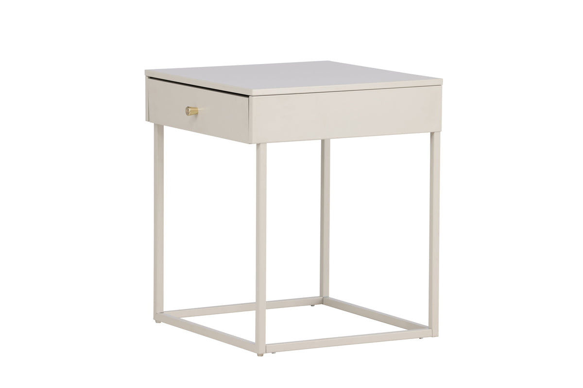 Bakal sängbord beige