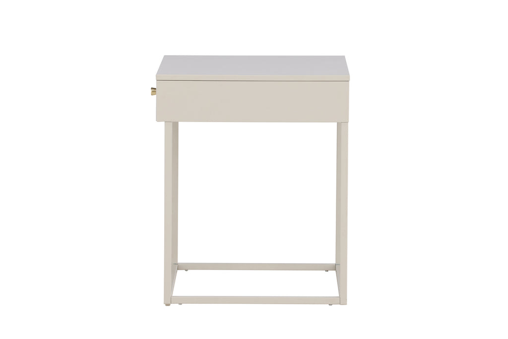 Bakal sängbord beige