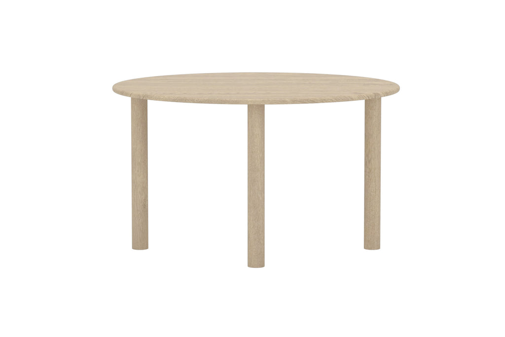 Hilo ovalt matbord 130x110 cm naturfärgad MDF med papperslaminat
