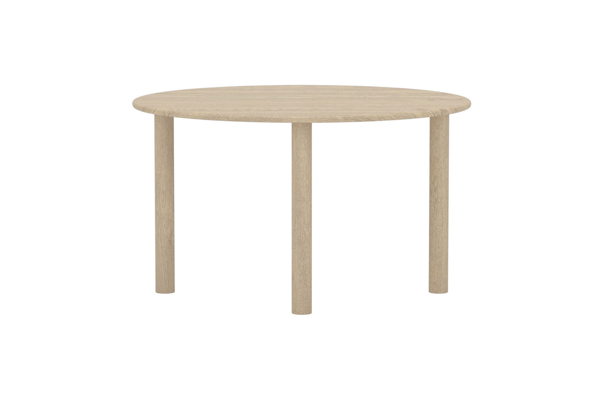 Hilo ovalt matbord 130x110 cm naturfärgad MDF med papperslaminat