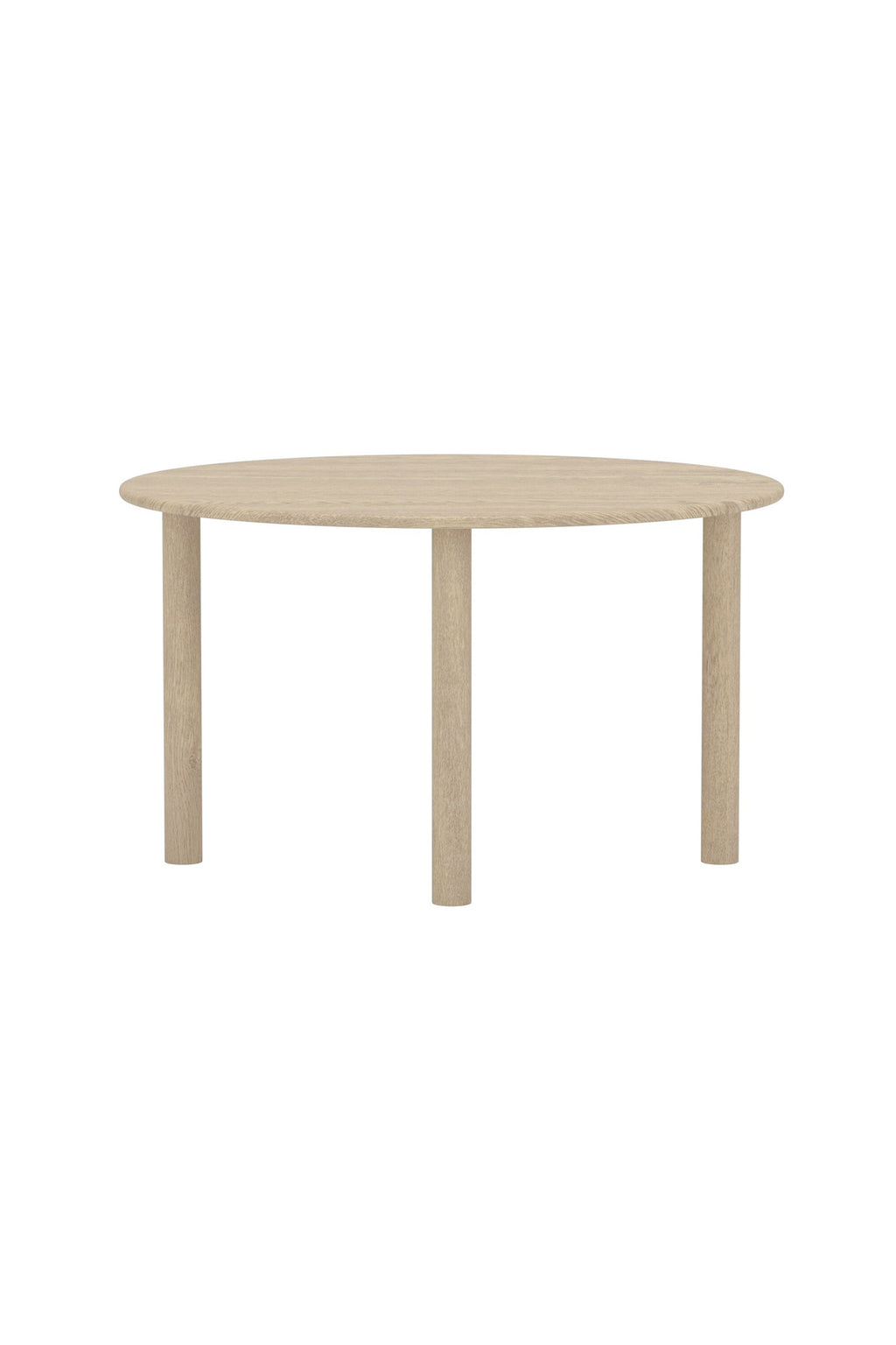 Hilo ovalt matbord 130x110 cm naturfärgad MDF med papperslaminat