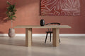 Lillehammer matbord naturfärgat MDF med 3D-papperslaminat