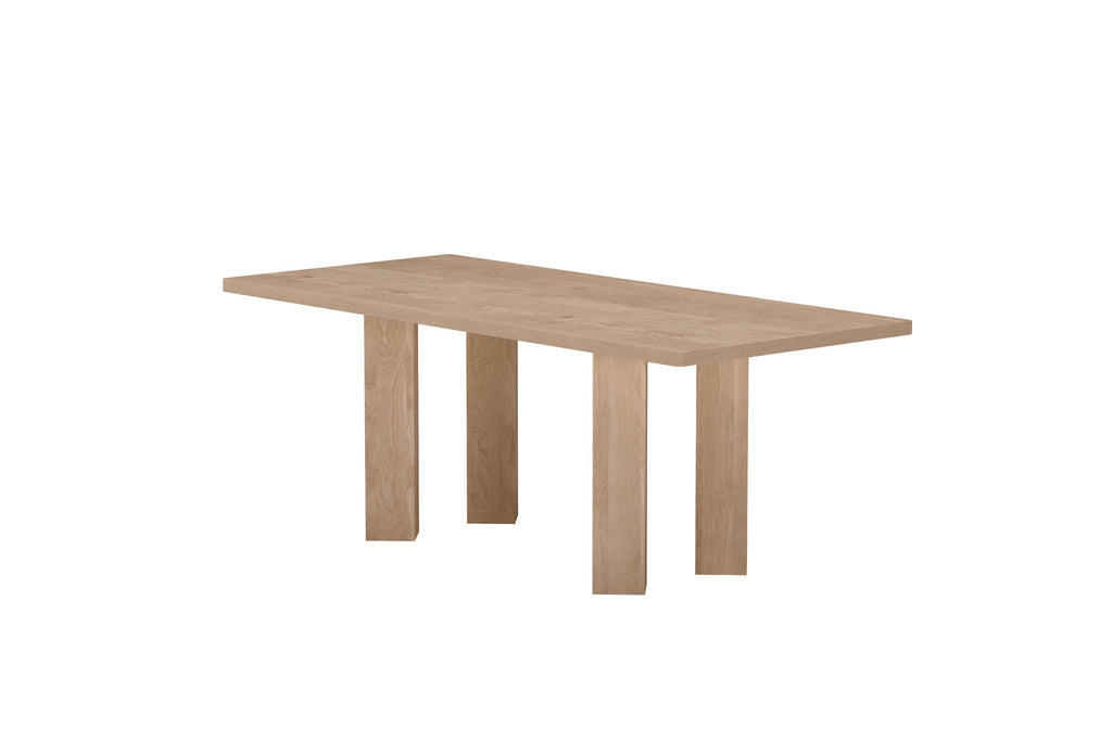 Lillehammer matbord naturfärgat MDF med 3D-papperslaminat