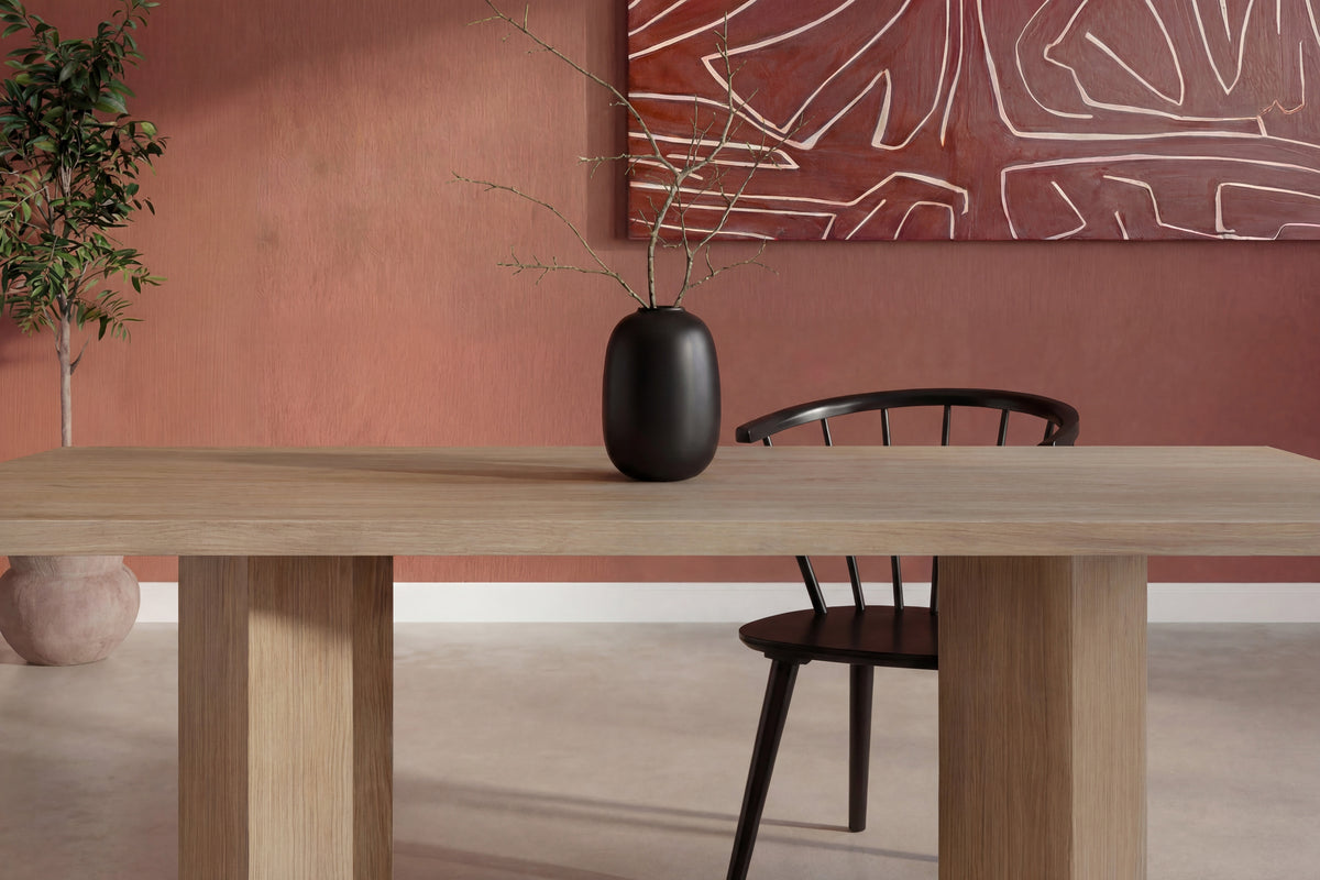 Lillehammer matbord naturfärgat MDF med 3D-papperslaminat