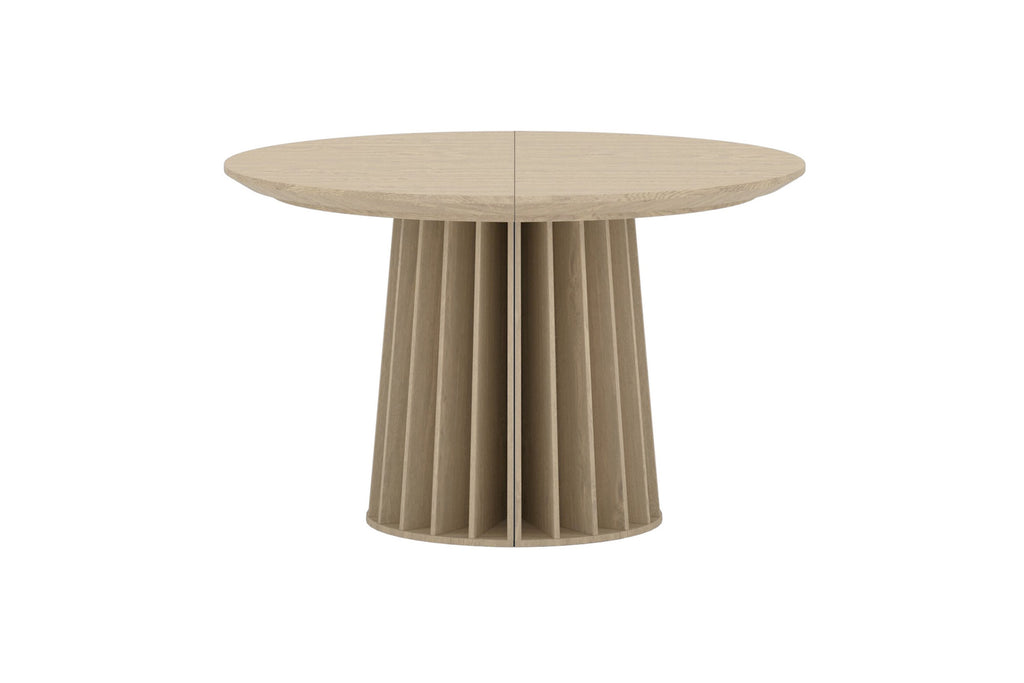 Dope runt matbord naturfärgad MDF med 3D-papperslaminat
