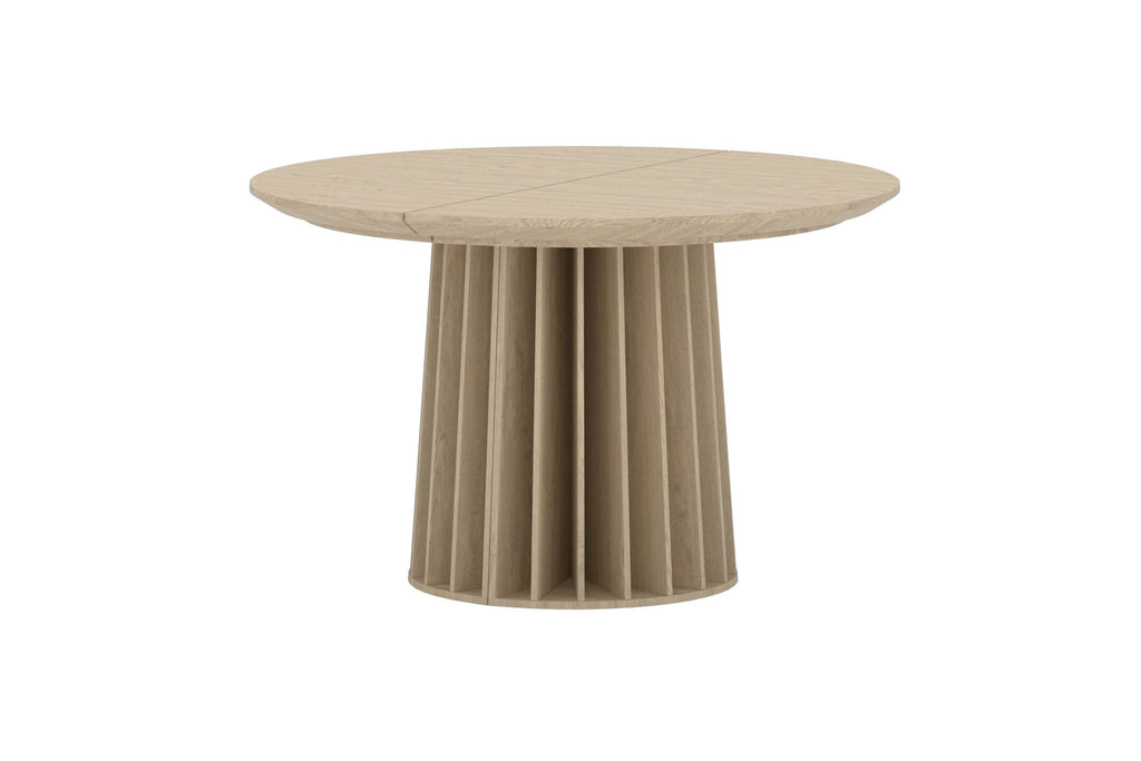 Dope runt matbord naturfärgad MDF med 3D-papperslaminat