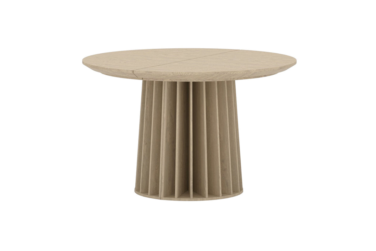 Dope runt matbord naturfärgad MDF med 3D-papperslaminat