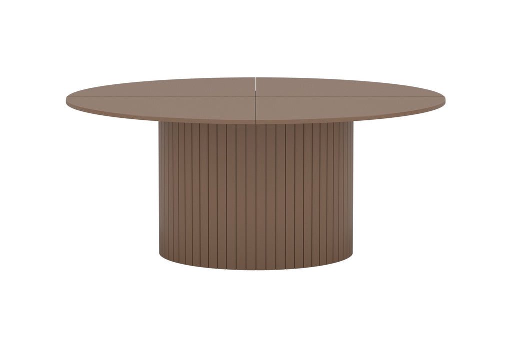 Härön runt matbord Ø180 cm brunt MDF