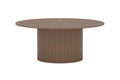 Härön runt matbord Ø180 cm brunt MDF
