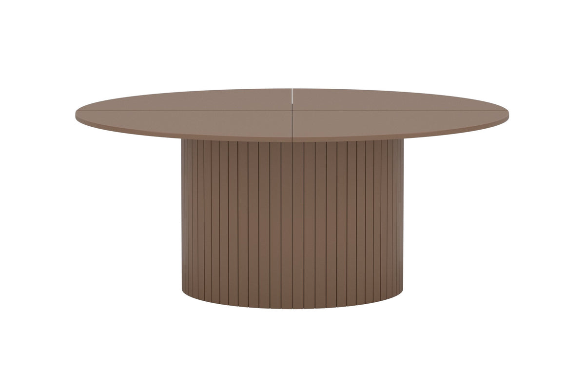 Härön runt matbord Ø180 cm brunt MDF