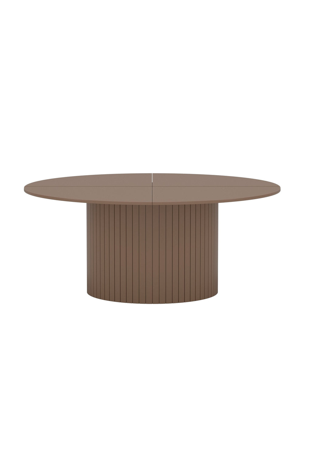 Härön runt matbord Ø180 cm brunt MDF