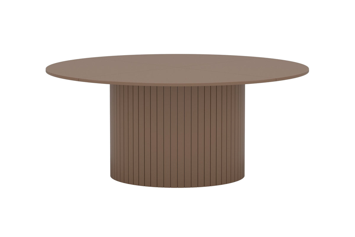 Härön runt matbord Ø180 cm brunt MDF