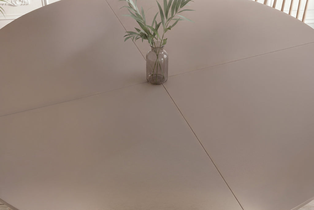 Härön runt matbord Ø180 cm brunt MDF