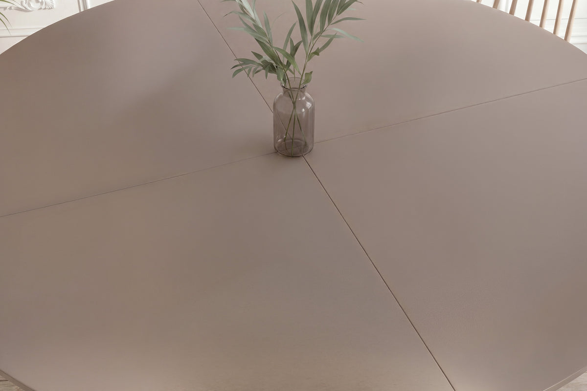 Härön runt matbord Ø180 cm brunt MDF