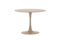 Glade runt matbord Ø100x75 cm beige MDF och stål
