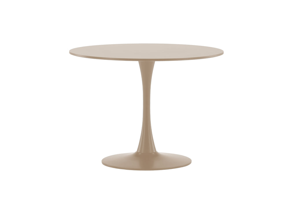 Glade runt matbord Ø100x75 cm beige MDF och stål