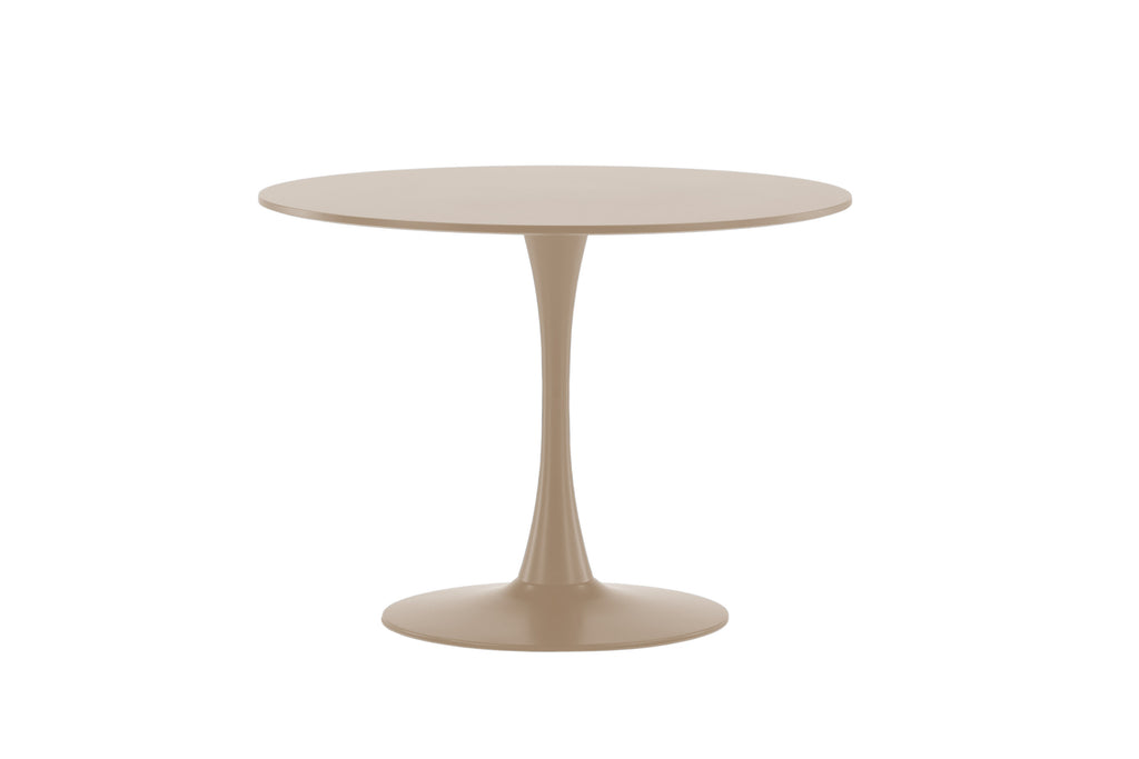 Glade runt matbord Ø100x75 cm beige MDF och stål