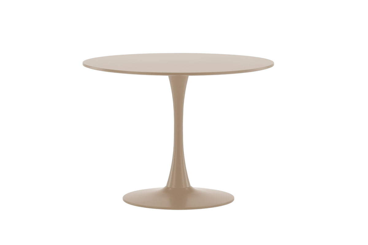 Glade runt matbord Ø100x75 cm beige MDF och stål