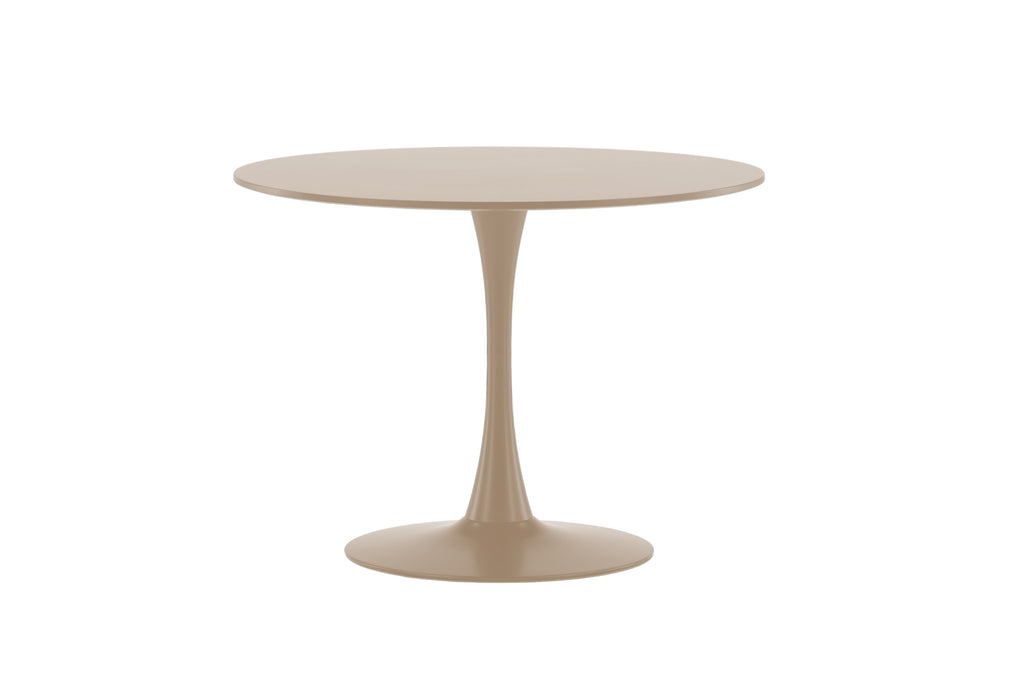 Glade runt matbord Ø100x75 cm beige MDF och stål